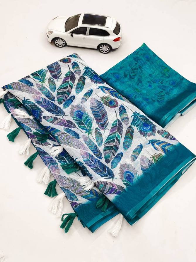 MG 213 Palin Linen Printed Daily Wear Sarees Wholesale Shop In Surat